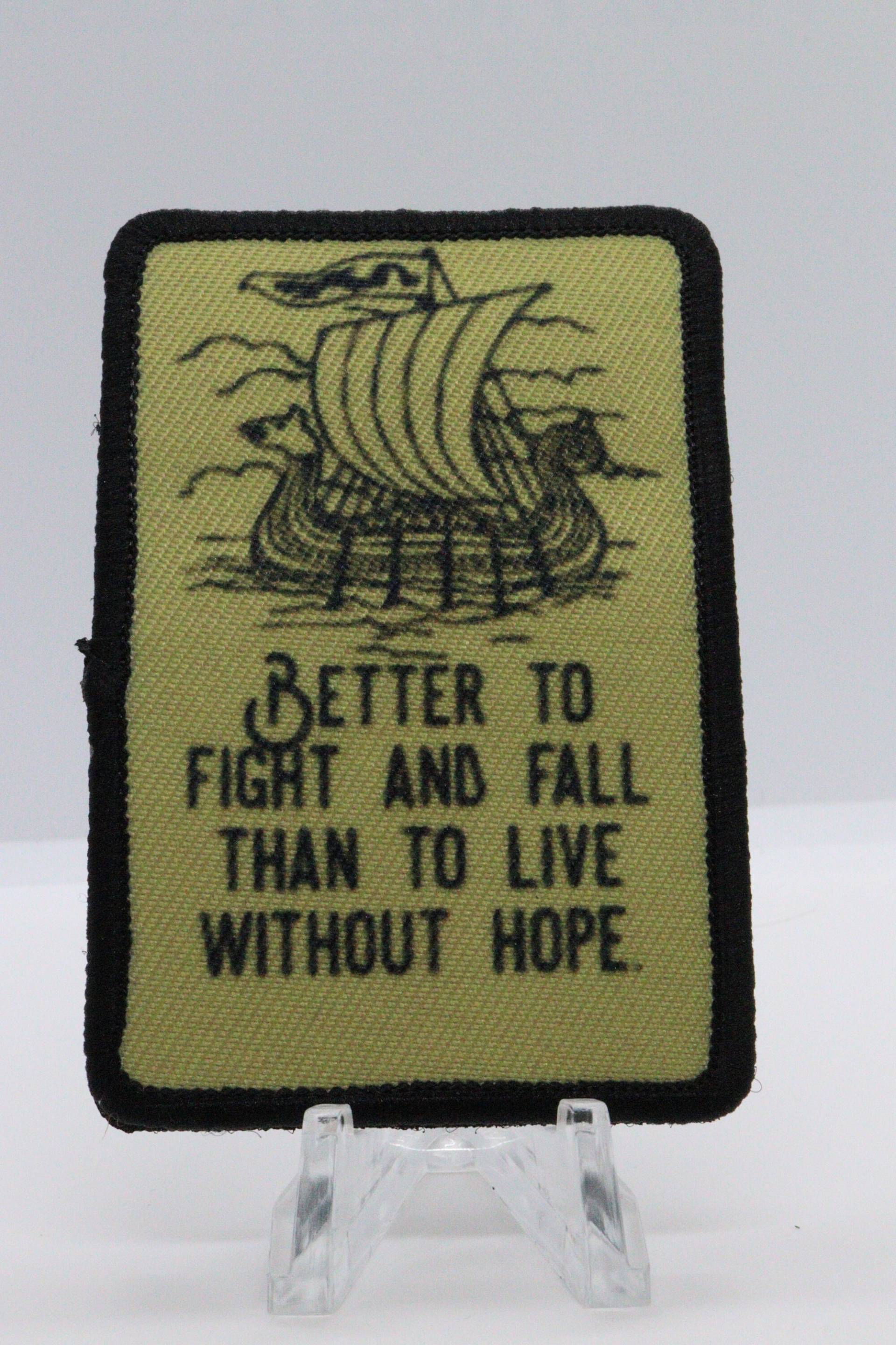 Viking Proverb 2 "x3" Kampfmoral Patch Mit Klettverschluss von patchesNplates