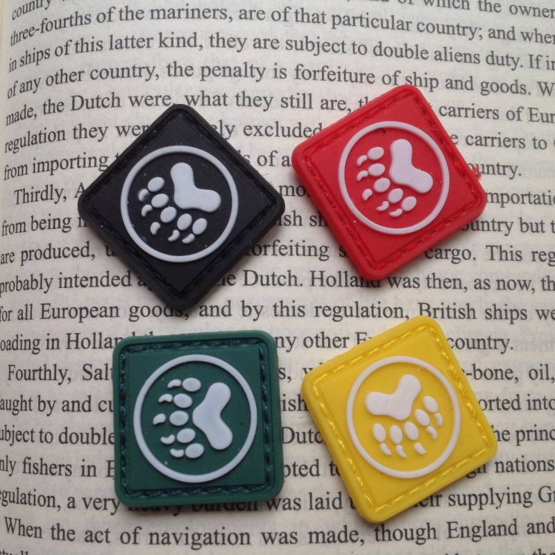 4 Stücke Mini Patch Pfoten Pvc von patchmomentStore