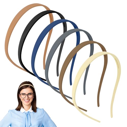 patinadrift 6 Stück Haarreifen Damen,Zickzack Haarreif mit Klammern,Make Up Haarreif Haarreifen Kinder,Rutschfestes Stirnband für Alltag und Brillen von patinadrift