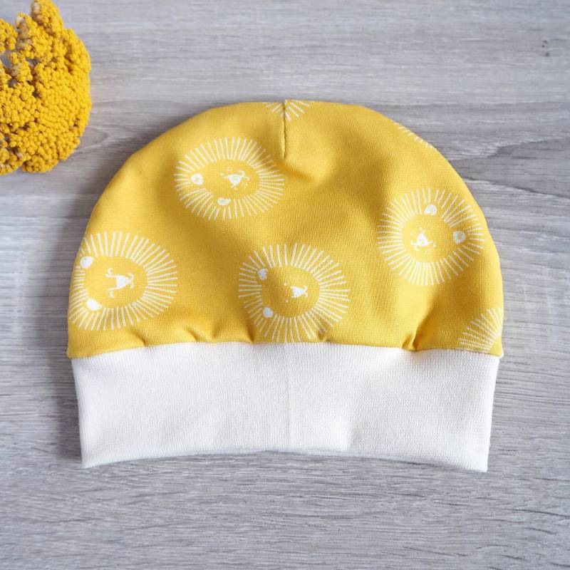 Mütze Baby Löwe Gelb Kleinkind Junge Mädchen Safari Sonnengelb Tiere Jersey Kind von paulchens