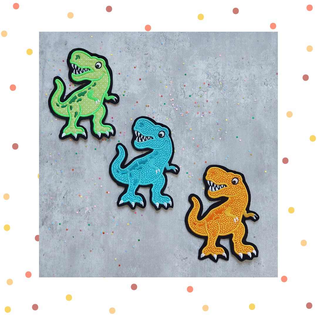 xl - Applikation Dino Dinosaurier T-Rex Schultüte Schulkind Einschulung von paulinaskleineweltDE