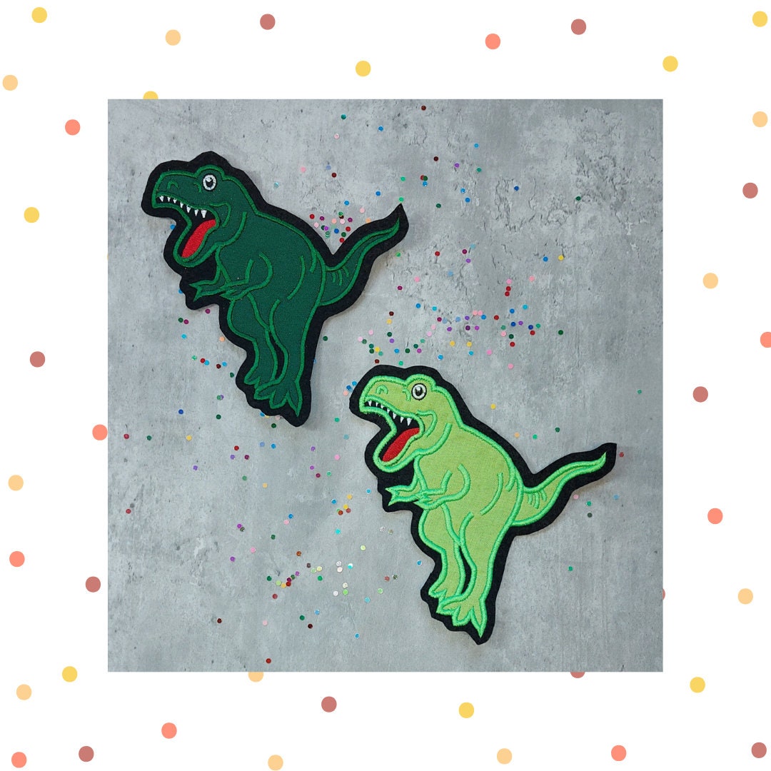 xl - Applikation Gefährlicher Dino Dinosaurier T-Rex Schultüte Schulkind Einschulung von paulinaskleineweltDE