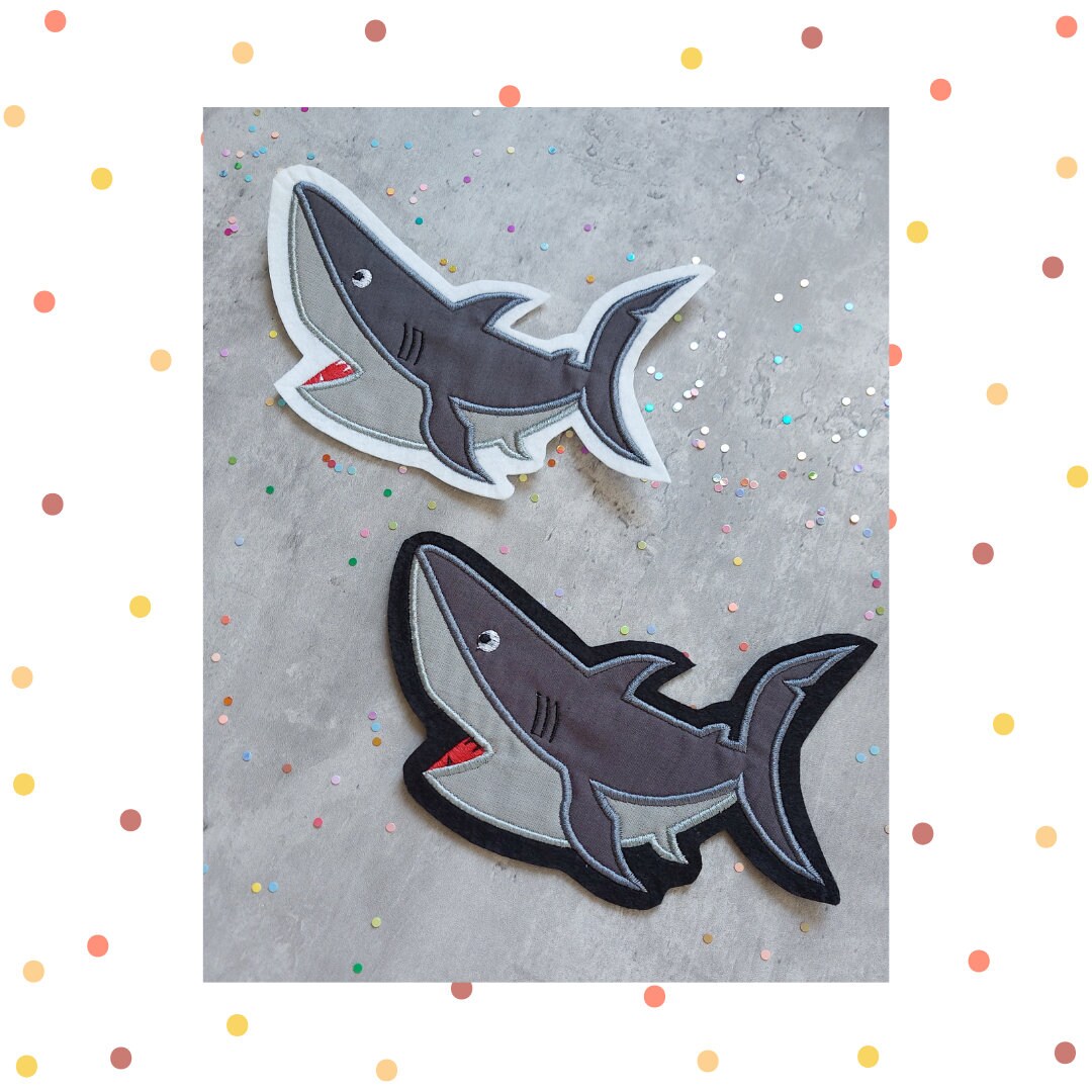 xl - Applikation Hai Fisch Schultüte Schulkind Einschulung Maritim von paulinaskleineweltDE