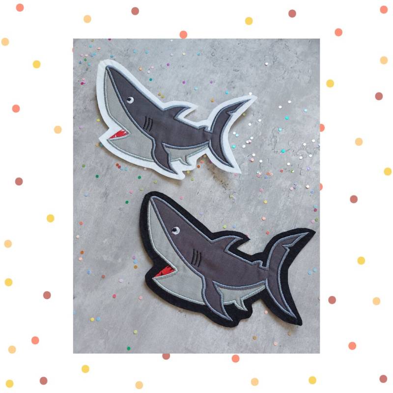 xl - Applikation Hai Fisch Schultüte Schulkind Einschulung Maritim von paulinaskleineweltDE