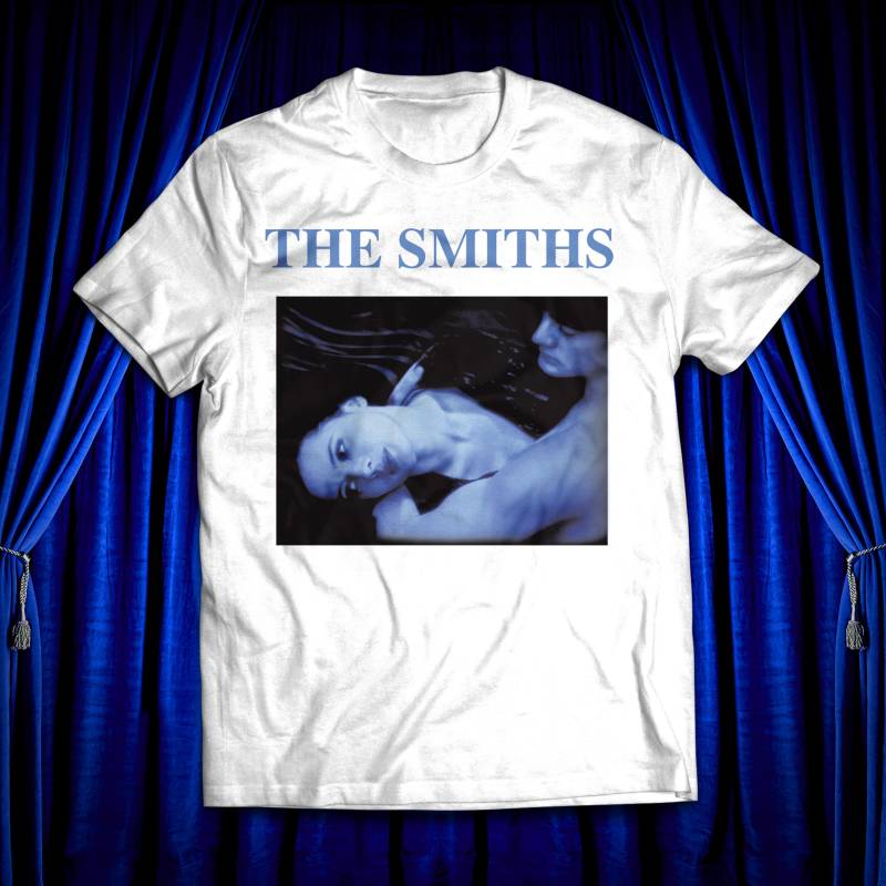 Blue Velvet X The Smiths T-Shirt Morrissey Twin Peaks David Lynch Weiß Grau von pckpcktco