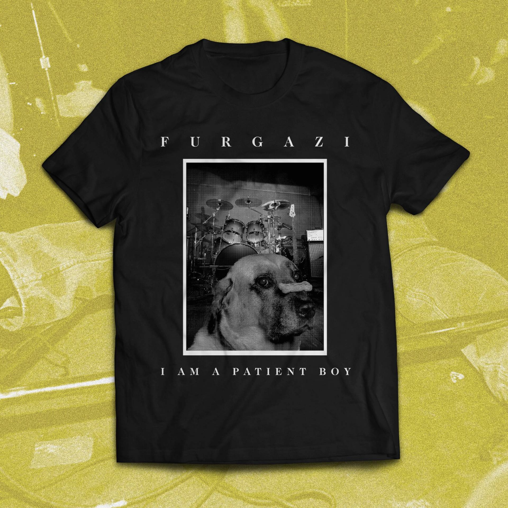 Furgazi Patient Boy Welpe Hund Kurzarm Unisex T-Shirt Schwarz Navy von pckpcktco