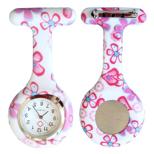 pe@mak Nurse Watch Schwesternuhr Silikon Krankenschwesternuhr Pulsuhr Kitteluhr Pflege von pe@mak