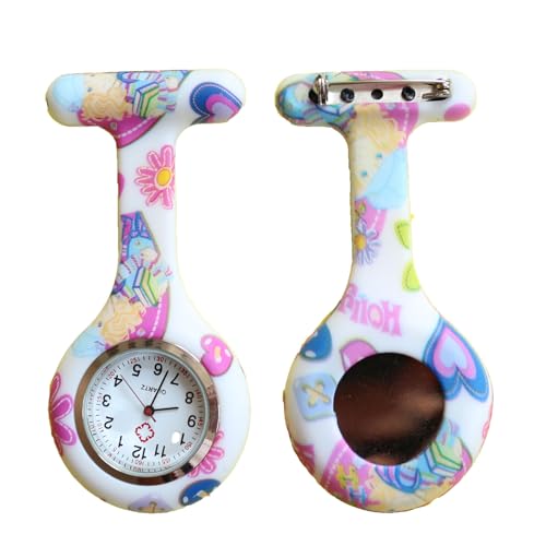 pe@mak Nurse Watch Schwesternuhr Silikon Krankenschwesternuhr Pulsuhr Kitteluhr Pflege von pe@mak