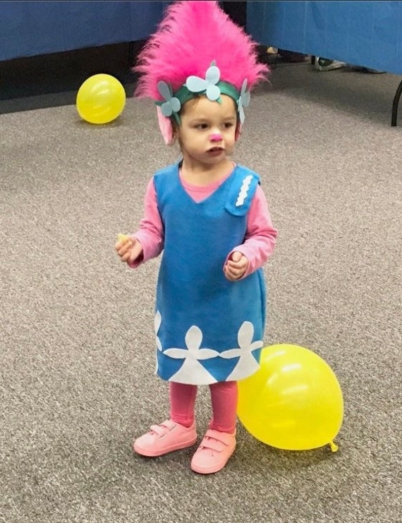 Poppy Kostüm Kleid Mädchen Kleinkind Baby 9 12 18 24 Monate 2T 3T 4T 5/6 Film Halloween Prinzessin Poppy von peaceloveandbabyshop