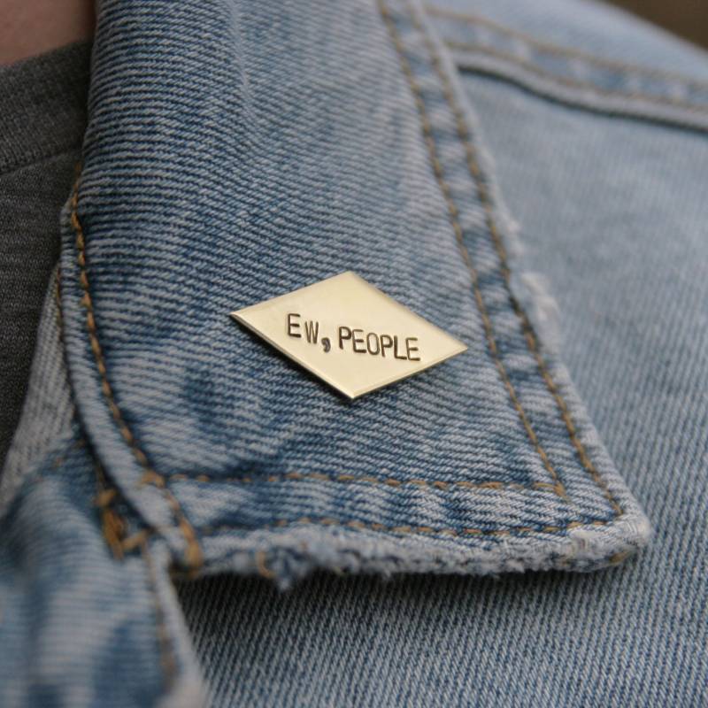 Ew Menschen Messing Pin | Introvertiertes Geschenk Witziges Accessoires Ich Kann Nicht Heute Sarkasmus Freund Lustig Introvertiert Ew Menschen Messing Pin | Introvertiertes Geschenk Witziges Accessoires Ich Kann Nicht Heute Sarkasmus Freund Lustig Introvertiert von peachtreelane