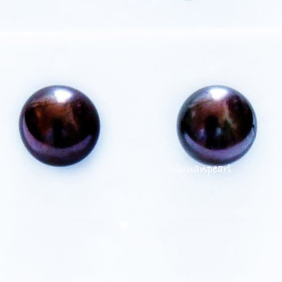 9-10mm Gefärbt Süßwasser Kultiviert Perlen Ohrringe, Verkauft Von Paar 9-10mm Gefärbt Süßwasser Kultiviert Perlen Ohrringe, Verkauft Von Paar von pearlbyiris