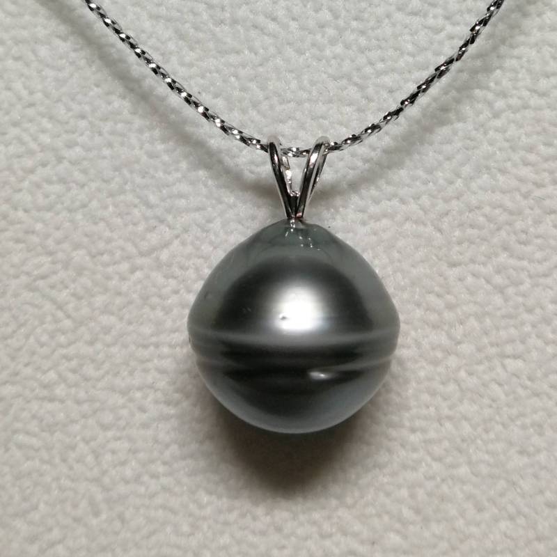 Einzigartiger 14K Weißgold 15, 7 Mm Großer Tahiti-Zuchtperlenanhänger, Anhänger Nur, 101723-1 Einzigartiger 14K Weißgold 15, 7 Mm Großer Tahiti-Zuchtperlenanhänger, Anhänger Nur, 101723-1 von pearlbyiris