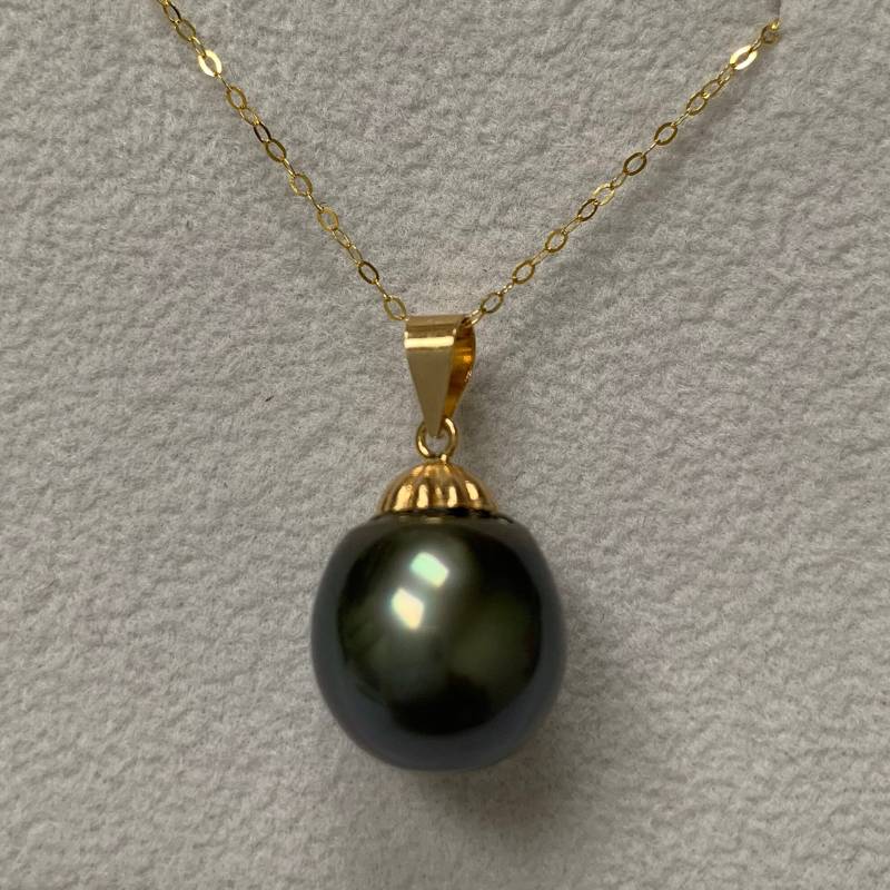 Pendantonly - 14K Gelbgold 11, 8 Mm Aa + Qualität Tahiti Zuchtperle Anhänger, Anhänger Nur, No.30 Pendantonly - 14K Gelbgold 11, 8 Mm Aa + Qualität Tahiti Zuchtperle Anhänger, Anhänger Nur, No.30 von pearlbyiris