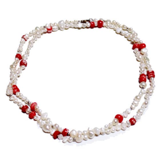 Perle Halskette - Lange/Koralle Perle Halskette - Lange/Koralle von pearlbyiris