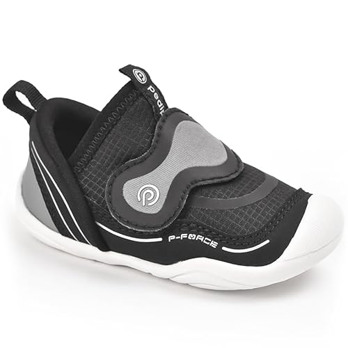 pediped Unisex Kinder Grip 'N' Go First Walker Shoe, Schwarz, 7.5 Little Kid von pediped