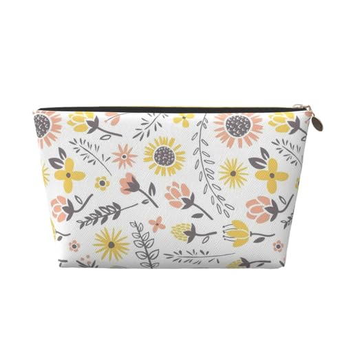 Birdie Tragbare Kosmetiktasche aus Leder, Organizer, geeignet für Geschäftsreisen für Damen und Herren von peiyeety