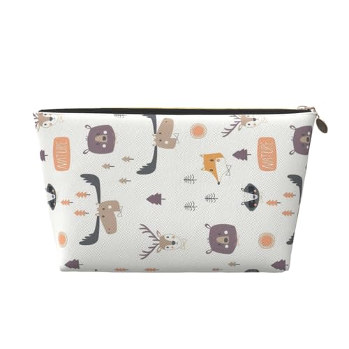 Blowball Tragbare Kosmetiktasche aus Leder, Organizer, geeignet für Geschäftsreisen für Damen und Herren von peiyeety