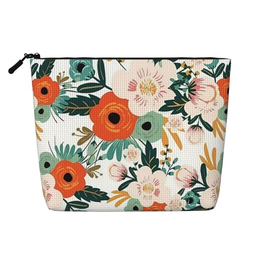 Bunte Federn, Kunsthanf-Make-up-Tasche, Kunsthanf-Make-up-Reisetasche, Kosmetiktasche für Frauen und Mädchen von peiyeety
