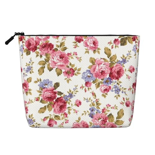 Bunte Kronen, Kunsthanf-Make-up-Tasche, Kunsthanf-Make-up-Reisetasche, Kosmetiktasche für Frauen und Mädchen von peiyeety