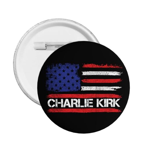 Charlie Kirk 1993 2025 Button Pins RIP Charlie Kirk Pins und Button Kreis Abzeichen Runde Brust Pin von peiyeety