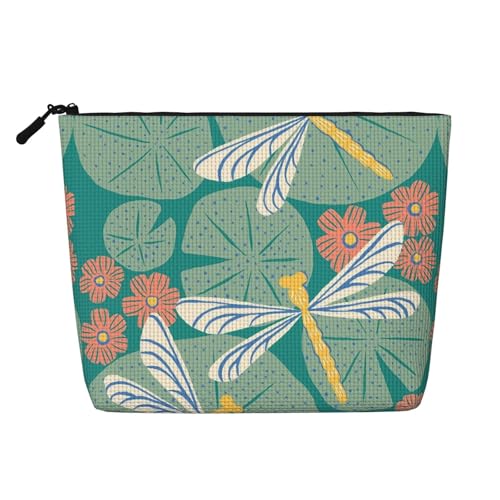 Colored Mushroom1 Fake Hemp Kunsthanf Make-up Reisetasche Kosmetiktasche für Frauen und Mädchen von peiyeety