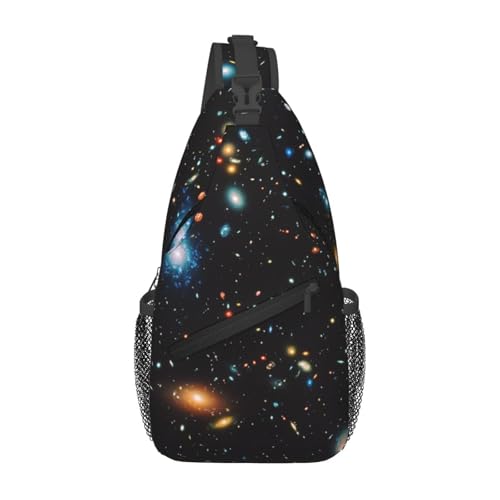 Crossbody Sling Bag Cross Brusttasche Deep Space Sling Rucksack Lässige Taillen-Gürteltasche für die Reise Crossbody Sling Bag Cross Brusttasche Deep Space Sling Rucksack Lässige Taillen-Gürteltasche für die Reise von peiyeety