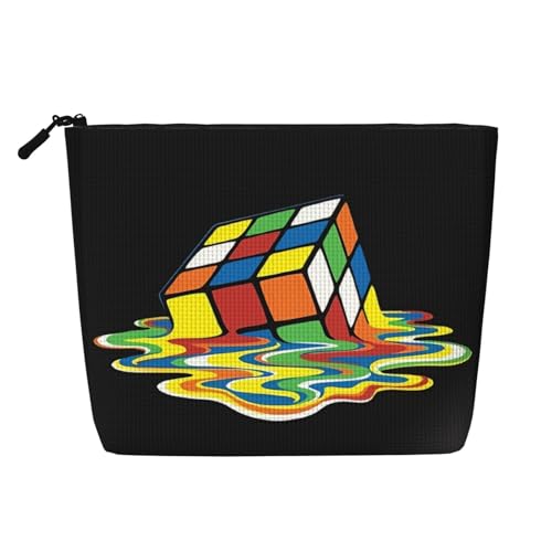 Cute Dog2 Make-up-Tasche aus Kunsthanf, Make-up-Reisetasche aus Kunsthanf, Kosmetiktasche für Frauen und Mädchen von peiyeety