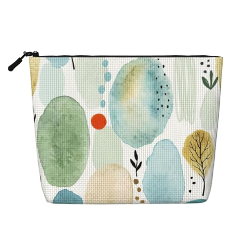 Cute Elements Tragbare Kosmetiktasche aus Leder, geeignet für Geschäftsreisen für Damen und Herren von peiyeety