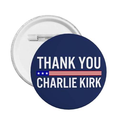 Danke Charlie Kirk Button Pins RIP Charlie Kirk Pins und Button Kreis Abzeichen Runde Brust Pin von peiyeety