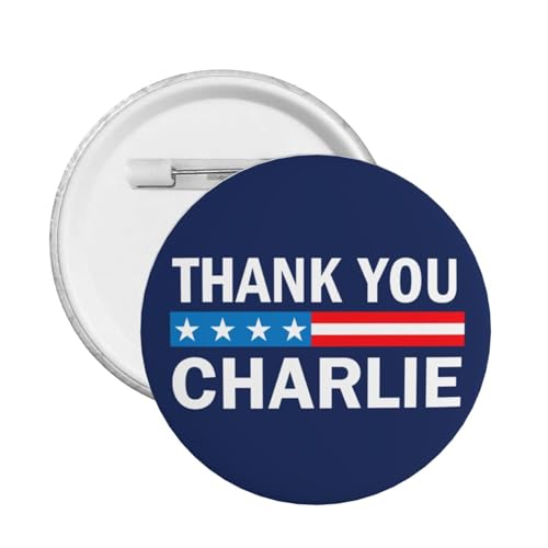 Danke Charlie Kirk Button Pins RIP Charlie Kirk Pins und Button Kreis Abzeichen Runde Brust Pin von peiyeety