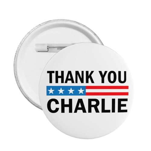 Danke Charlie Kirk Button Pins RIP Charlie Kirk Pins und Button Kreis Abzeichen Runde Brust Pin von peiyeety