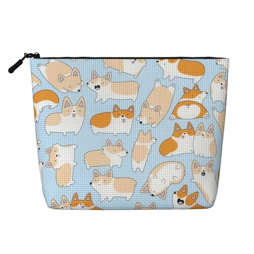 Different Mushroom2 Make-up-Tasche aus Kunsthanf, Make-up-Reisetasche aus Kunsthanf, Kosmetiktasche für Frauen und Mädchen von peiyeety