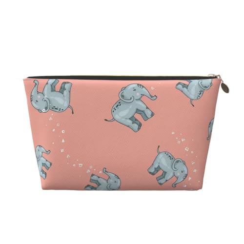 Dreiblättriger Zitronen-Kosmetiktaschen-Organizer aus Leder, geeignet für Geschäftsreisen für Frauen und Männer von peiyeety