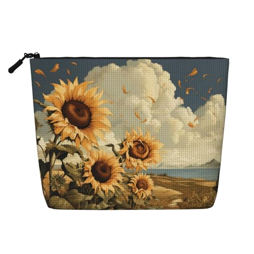 Finding Food Make-up-Tasche aus Kunsthanf, Make-up-Reisetasche aus Kunsthanf, Kosmetiktasche für Frauen und Mädchen von peiyeety