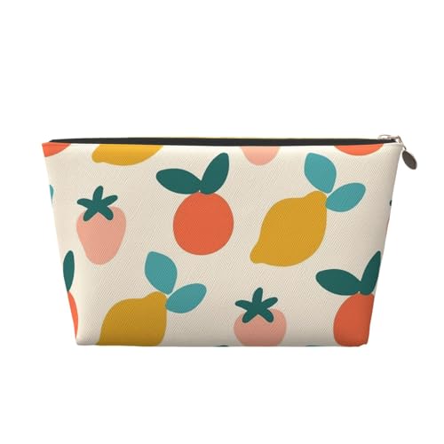 Floret Tragbarer Kosmetiktaschen-Organizer aus Leder, geeignet für Geschäftsreisen für Damen und Herren von peiyeety