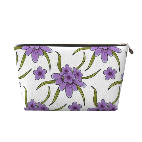 Green Leaf Radish Tragbarer Kosmetiktaschen-Organizer aus Leder, geeignet für Geschäftsreisen für Damen und Herren von peiyeety