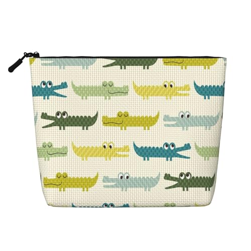 Kosmetiktasche aus Kunsthanf mit Elefantenmotiv, Reisetasche, Kosmetiktasche für Frauen und Mädchen von peiyeety