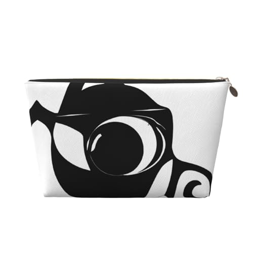 Kosmetiktasche für Damen mit Aufdruck, großes Fassungsvermögen, Reise-Kosmetiktasche aus Leder, wasserdicht, Kulturbeutel, Geldbörse (Cat1) von peiyeety