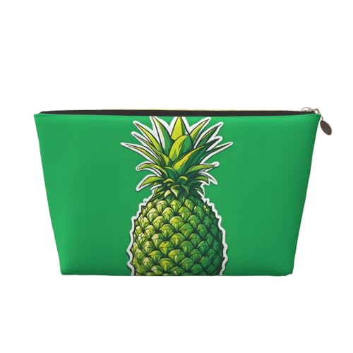 Kosmetiktasche für Damen mit Aufdruck, großes Fassungsvermögen, Reise-Kosmetiktasche aus Leder, wasserdicht, Kulturbeutel (Kiefer) von peiyeety