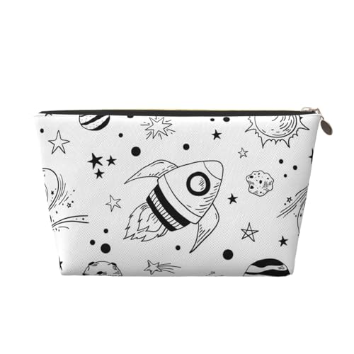 Kosmetiktasche für Damen mit großem Fassungsvermögen, Cartoon-Küche, tragbar, für die Reise von peiyeety