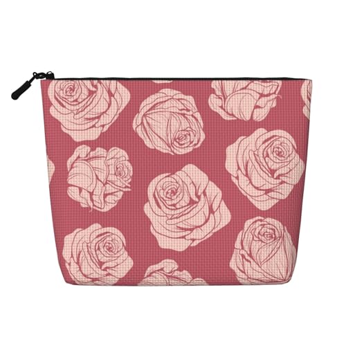 Kosmetiktasche mit Aufschrift „Abstract Flower2, Kunsthanf, Make-up-Reisetasche, Kosmetiktasche für Frauen und Mädchen von peiyeety