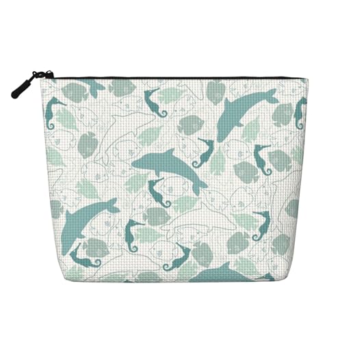 Kosmetiktasche mit Aufschrift „Color Guitar, Kunsthanf, Kunsthanf, Make-up-Reisetasche, Kosmetiktasche für Frauen und Mädchen von peiyeety