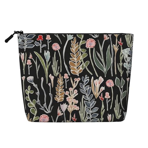 Lemon Fake Hemp Make-up-Tasche, Kunsthanf, Make-up-Reisetasche, Kosmetiktasche für Frauen und Mädchen von peiyeety