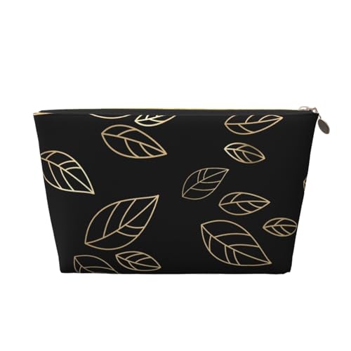 Little Blue Flower Tragbare Kosmetiktasche aus Leder, Organizer, geeignet für Geschäftsreisen für Damen und Herren von peiyeety