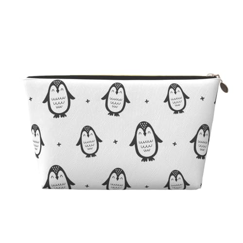 Little Broken Flowers Tragbare Kosmetiktasche aus Leder, Organizer, geeignet für Geschäftsreisen, für Damen und Herren von peiyeety