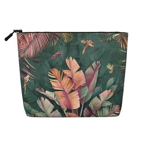 Make-up-Reisetasche, Kosmetiktasche mit Tiermotiv, Kunsthanf, Reisetasche für Frauen und Mädchen von peiyeety