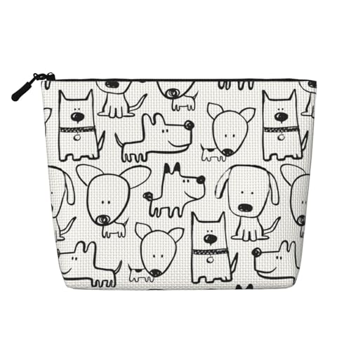 Make-up-Reisetasche mit Baum im Wind, Kunsthanf, Kosmetiktasche für Frauen und Mädchen von peiyeety