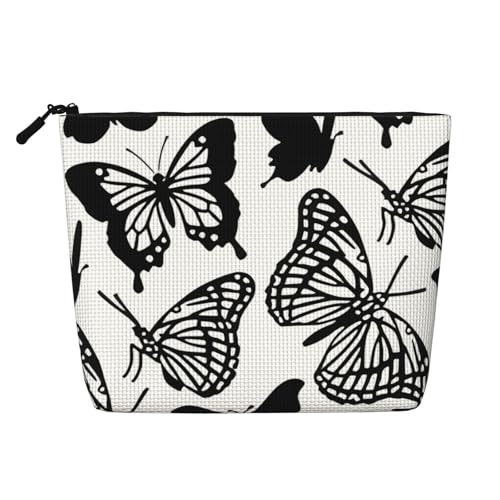 Make-up-Tasche aus Kunsthanf mit Blumenmuster, Reisetasche aus Kunsthanf, Kosmetiktasche für Frauen und Mädchen von peiyeety