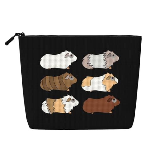 Make-up-Tasche aus Kunsthanf mit Blumenmuster, Make-up-Reisetasche aus Kunsthanf, Kosmetiktasche für Frauen und Mädchen von peiyeety