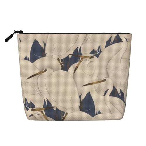 Make-up-Tasche mit Blumen und Kakteen, Kunsthanf, Make-up-Reisetasche aus Kunsthanf, Kosmetiktasche für Frauen und Mädchen von peiyeety